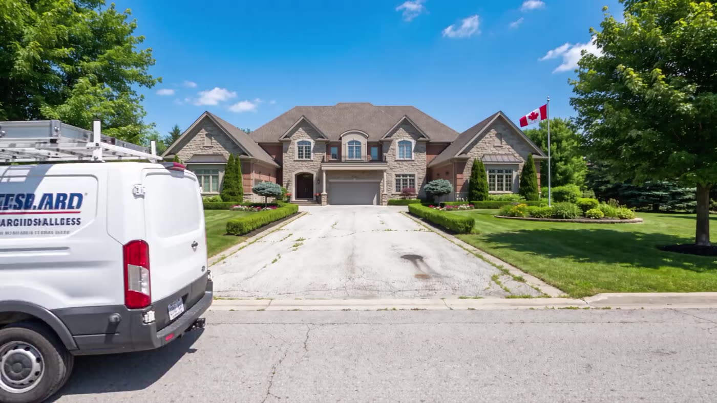Ottawa home with a worn asphalt driveway before sealing